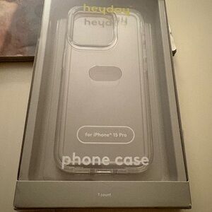 heyday Transparent Clear Phone Case for iPhone 15 Pro